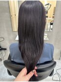 姫カットレイヤーミディアム外ハネラベンダー