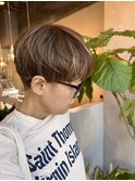 小顔ショート 丸みショートカット ハイライトカラー 我孫子