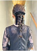【OORRY.etwa】三つ編みヘアアレンジ