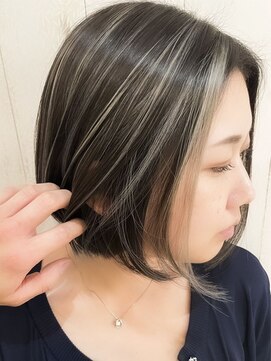 ベジット 湘南台店(Bejitto) ショートボブ/コントラストハイライト