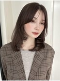 まとまるレイヤーカットと透明感たっぷりベージュ