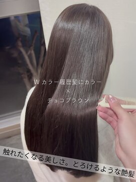 サラジュ 仁川店(SARAJU) 【カラー特化】今田担当 Wカラー履歴髪にカラー×チョコブラウン