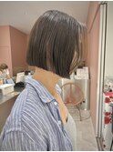 ミニボブ/グレージュ/透明感カラー/ボブ
