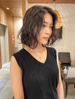 シアアルン 新小岩店(SHEER alun)&nbsp;◆ 【大人の抜け感】外国人風ウェーブパーマ×ボブ【新小岩】