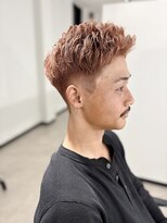 ネオ(NEO) スパイキーショート×ベージュカラー【伊勢原/メンズパーマ】