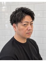 ゼロスバーバー(0's BARBER SHOP)&nbsp;ツイストスパイラルパーマツイスパ縦落ちメンズパーマ束感