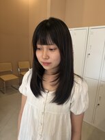 ジジ インターパーク 宇都宮(Gigi)&nbsp;23. 黒髪/セミロング/ストレート/デザインカラー/ボブ