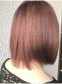 ピンク・カシス　【カット・ブリーチ・カラー】