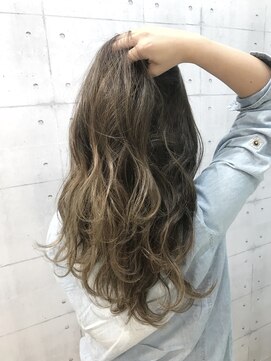 ニューヨークニューヨーク 新田辺店(NYNY) ハイライト×オリーブベージュ