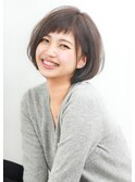 『rue京都』ハンサムウェーブショート黒髪ボブ抜け感レイヤー40