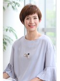 大人かわいいナチュラルショート