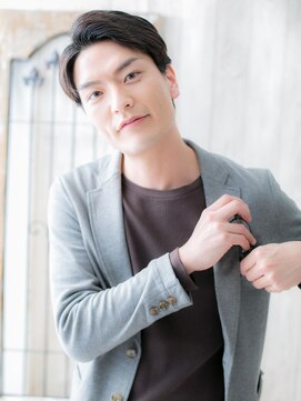 メンズヘア ビーセカンド 草加店(MENS HAIR B-2) ビジネスでも◎七三オールバックショートH