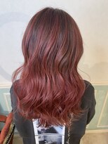 ヘアーサロン リアン 熊谷2号店(hair salon Rien) バレイヤージュレッド♪