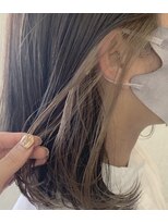 アグランテトラ 野田阪神店(a Gland tetra)&nbsp;インナーカラー☆王道ボブ　ポイントカラーインナーグレージュ