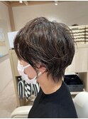 大人カッコいいショートパーマスタイル