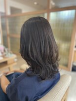 アドラーブル 長岡リップス旭岡店(adorable)&nbsp;ミディアムレイヤー×オリーブグレージュ×20代30代