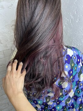 プライズ アイリス 池袋東口店(prize Iris) インナーカラーピンクラベンダー¥15400