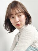20代30代40代大人こなれミディアム×前髪ありh