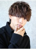 スパイラルパーマ ショートマッシュ