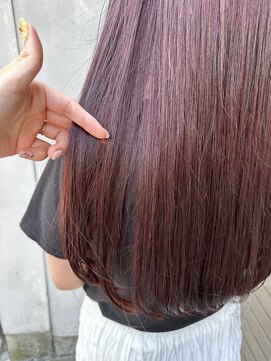 メール(mer) ブリーチなし カシスレッド