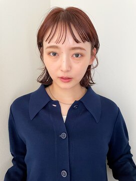 ユイル(Uil) 似合わせ小顔ボブ×暖色カラー デザインカラー