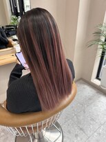 シカ 神戸三宮元町店(Cica)&nbsp;バレイヤージュ デザインカラー ハイライト ピンク  三宮