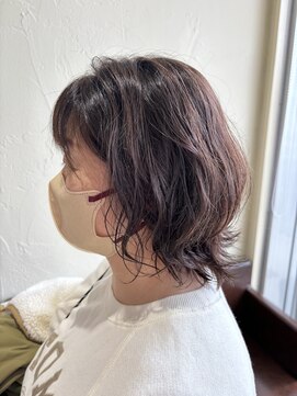 ルシードスタイルアイフラット(LUCIDO STYLE I-FLAT) ゆるふわボブパーマ