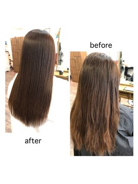 月と星 髪質改善縮毛矯正×ロング