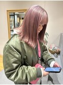 【堂安稚菜】flamingo pink hair