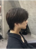 ゆるパーマ韓国風センターパート