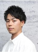爽やかツーブロックアップバング<理容室><MEN'S/中野/バーバー>