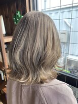 リドルヘアー 石井町店(Riddle HAIR) ミルクティーベージュダブルカラーブリーチインナーカラー