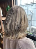 ミルクティーベージュダブルカラーブリーチインナーカラー