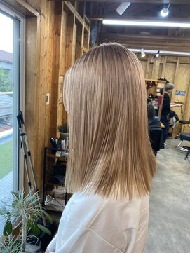 アフターニュース 新潟(afternews) ロイヤルミルクティーベージュ/ダブルカラー/ケアブリーチ