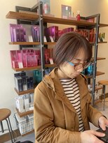 シモン(SIMON)&nbsp;ピンクベージュショート /半田/知多/半田美容室/知多美容室