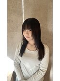 重めバングにザクザクなレイヤー！