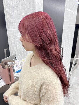 ベイ リコルド アトリ 名古屋名駅店(Bei Licoldo.Atole) 艶髪/透明感/ブリーチカラー/チェリーレッド/名古屋/名駅美容院