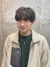 メンズカット＋パーマ＋ヘッドスパ（ショート）