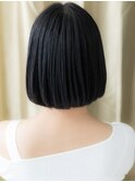 美髪艶感エアーストレート黒髪小顔前下がりボブ313X大宮30代40代