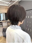 ショートヘア/襟足長めショート/くびれショート@重里