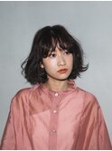 ナチュラルレイジーカール/ボブパーマ/アンニュイロングボブ