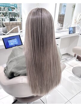 アッシュ 大宮店(Ash) 海外風　ロングミルクティーバレイヤージュ