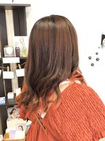フープ(hoop)&nbsp;オレンジエンドカラーで毛先にかわいいアクセント！