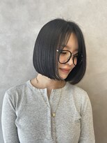 ボヌール 川西(Bonheur)&nbsp;地毛風透明感カラー×骨格補正カット/川西/宝塚