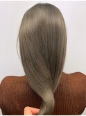30代40代ブリーチカラー◎ダブルカラーオリーブアッシュ春カラー