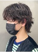 波巻きツイスパ/サーフカール/メンズ/men's/フェザーパーマ/眉毛
