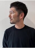 ビジネスヘア 眉毛カット ツーブロック メンズショート 30代