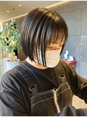 顎ラインボブ/ミニボブ/ぱつっとボブ/切りっぱなしボブ/目白