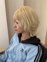 ジーナ 吉塚(Zina)&nbsp;ホワイトカラー×ウルフレイヤー【福田】吉塚美容室 髪質改善