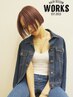 【☆WORKS☆】　縮毛矯正+カット　/17000